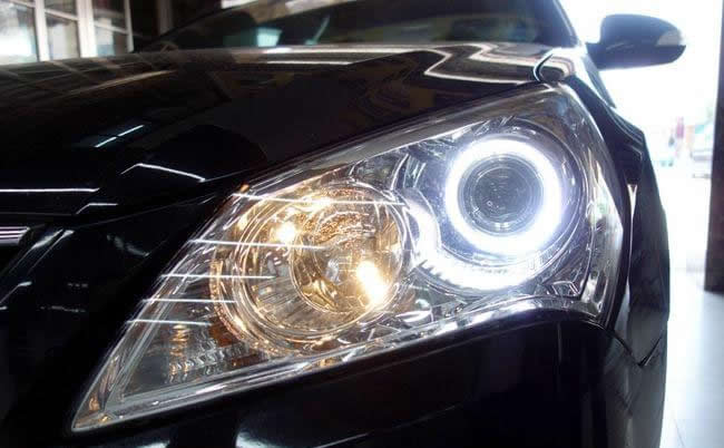 西安现代悦动车灯改装欧司朗d1s4300k氙气灯大灯