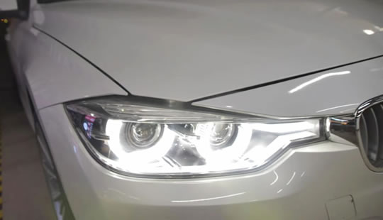 西安宝马3系升级汽车灯光 改装LED透镜