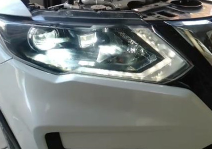 日产奇骏汽车大灯改装LED透镜客户反馈效果